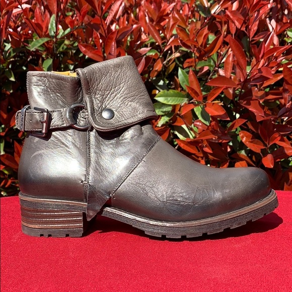 Jafa 492 Graphite Cuffed Ankle Boots Size 38 - Picture 4 of 10